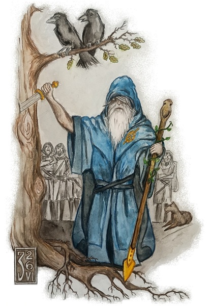 Odin in W&ouml;lsungs Halle